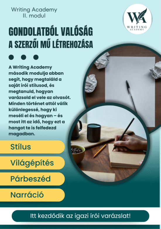 II. modul: Gondolatból valóság – A szerzői mű létrehozása